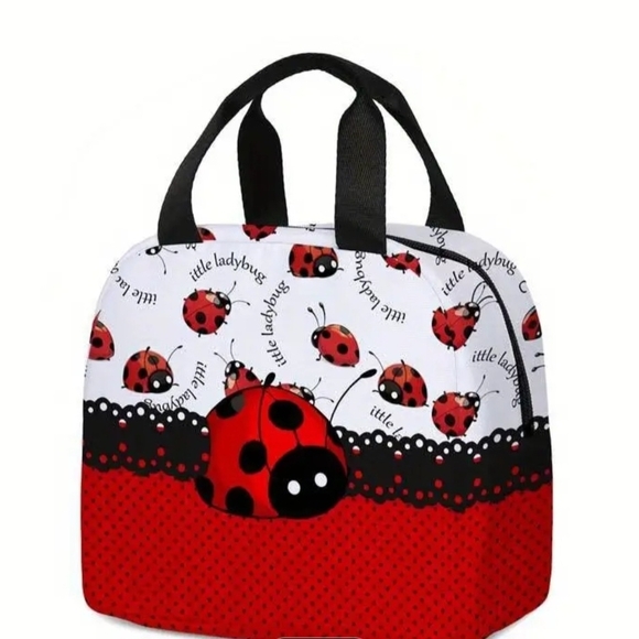 🐞Ladybug Pattern Cooler Handbag - Picture 4 of 6